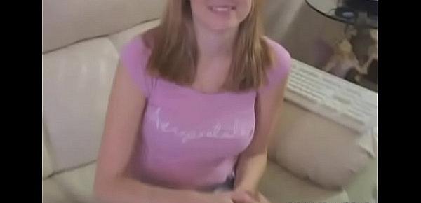 Nice-looking legal age teenager gets the right cock to bang her wet pussy
